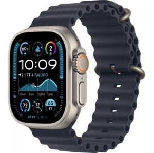 Apple Ultra 2 v2, 49 x 44 mm, 1.92 inch, curea L, Negru (MX4P3WB/A)