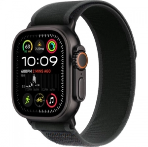 Apple Ultra 2 v2, 49 x 44 mm, 1.92 inch, curea S/M, Negru (MX4U3WB/A)