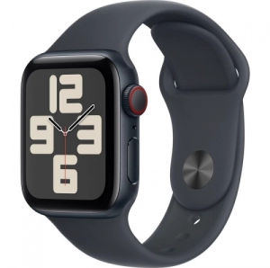 Apple Watch SE v3, 40 x 34 mm, 1.57 inch, Negru (MXGD3QC/A)