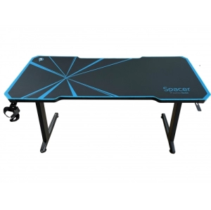 Birou gaming Spacer Negru-Albastru (SPGD-RGB-140-02)