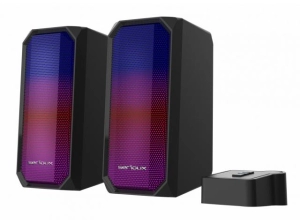 Boxe PC Serioux X522 RGB, 20 W RMS, Negru (SRXS-X522)