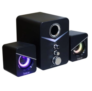 Boxe PC Spacer, 20 W RMS, Negru (SPGS-TORNADO)