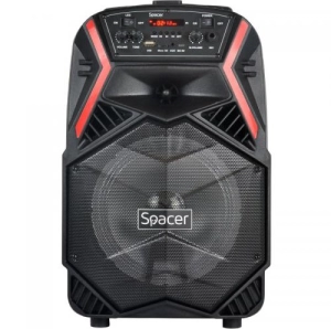 Boxe portabile Spacer, 10 W RMS, Negru (SPB-H8-BT)