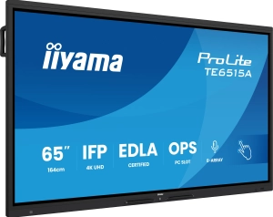 Display interactiv iiyama, VA, 64.5 inch, 4K UHD (TE6515A-B2AG)
