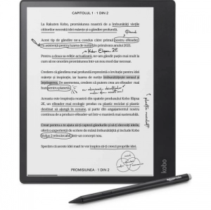 eBook Reader Kobo Elipsa E2, 10.3 inch, 32 GB, Negru (K7_N605-KU-BK-K-BU)