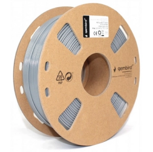 Filament 3D Gembird, PETG, 1.75 mm, 1 kg, Gri (3DP-PETG1.75-01-GR)