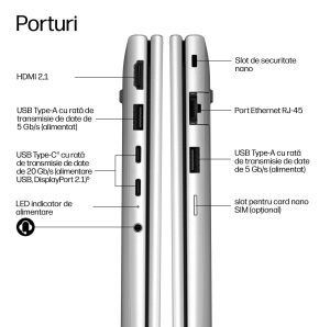 Laptop HP ProBook 4 G2i AI PC 16 inch Argintiu (E06H7ET)
