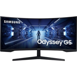 Monitor LED Samsung Odyssey G5, 34 inch, QHD, Curbat (LC34G55TWWPXEN)