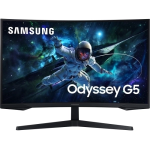 Monitor LED Samsung Odyssey G5 G55C, 31.5 inch, QHD, Curbat (LS32CG552EUXEN)