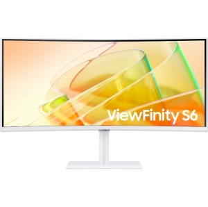 Monitor LED Samsung ViewFinity S6 S65TC, 34 inch, QHD, Curbat (LS34C650TAUXEN)