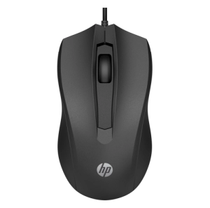Mouse HP Wired 105 BLACK, Optic, Cu fir, 1000 DPI, Negru (822M9UT)