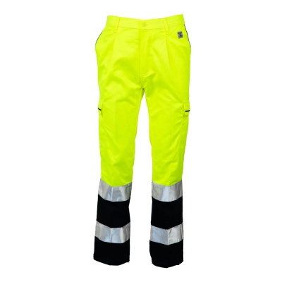 Pantaloni standard protectie inalta vizibilitate Bicolor 84B4