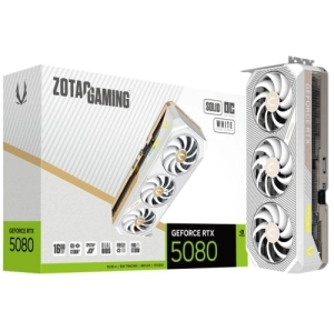Placa video Zotac nVidia GeForce RTX 5080 Solid OC White 256 bit, GDDR7 16 GB (ZT-B50800Q-10P)