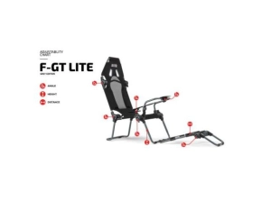 Scaun gaming Next Level Racing F-GT LITE Edition Cockpit, Carbon Grey (NLR-S015GR)