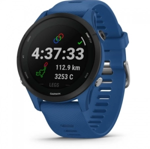 SmartWatch Garmin Forerunner 255, 45.6 x 45.6 x 12.9 mm, 1.3 inch, Albastru - Negru (010-02641-11)
