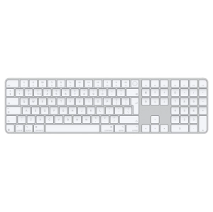 Tastatura Apple Magic Touch ID and Numeric Keypad (2024), Scissor, Wireless, Silver-White (MXK73RO/A