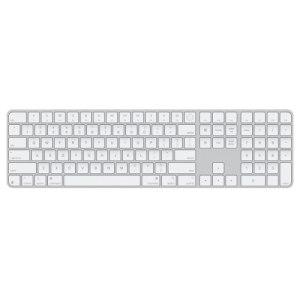 Tastatura Apple Magic Touch ID and Numeric Keypad (2024), Scissor, Wireless, Silver-White (MXK73Z/A)