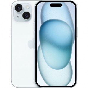 Telefon mobil Apple iPhone 15, 6 GB RAM, 128 GB, Albastru - MTP43ZD/A