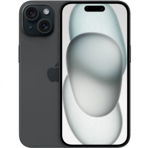Telefon mobil Apple iPhone 15, 6 GB RAM, 128 GB, Negru (MTP03ZD/A)