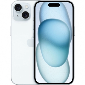 Telefon mobil Apple iPhone 15, 6 GB RAM, 256 GB, Albastru - MTP93ZD/A
