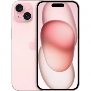 Telefon mobil Apple iPhone 15, 6 GB RAM, 256 GB, Roz (MTP73ZD/A)
