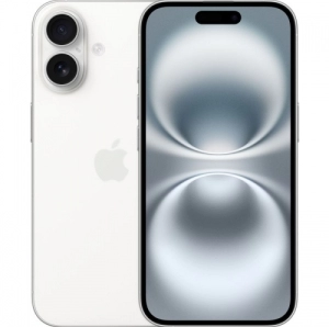 Telefon mobil Apple iPhone 16 Plus, 8 GB RAM, 128 GB, Alb (MXVV3ZD/A)