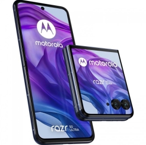 Telefon mobil Motorola Razr 50 Ultra, 12 GB RAM, 512 GB, Albastru inchis (PB1T0002PL)