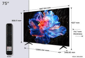 Televizor LED TCL 4K UHD 75 inch Negru (75P6K)