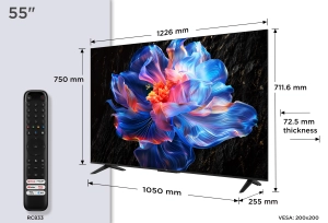 Televizor LED TCL 55 inch Argintiu (55P6K)