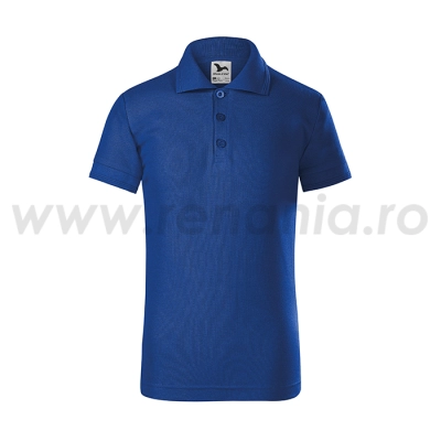 Tricou polo copii albastru Pique 39B7